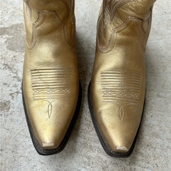 Ariat Women's Tailgate Gold Western Boots - Snip Toe SIZE 10 - Picture 1 of 7